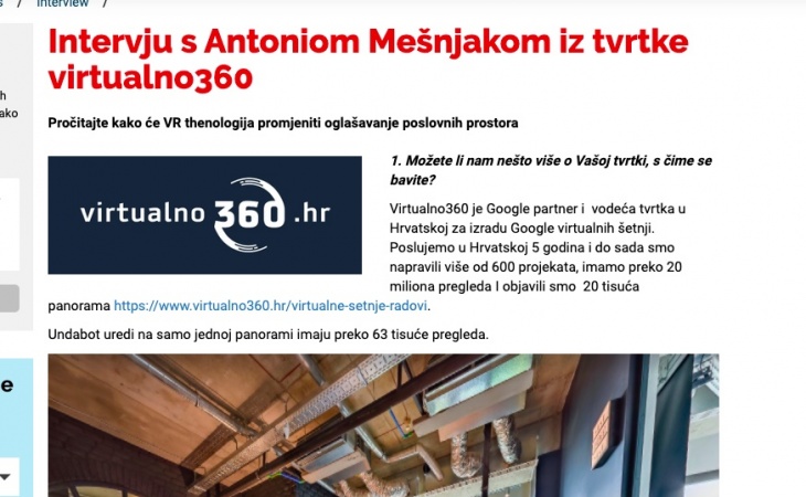 Intervju sa Antoniom Mešnjakom