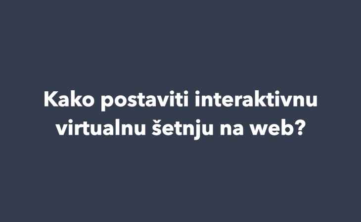 Kako postaviti interaktivnu virtuelnu turu na sajt?